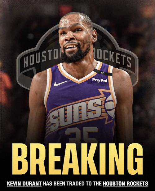 媒体人：好奇新赛季火箭能走多远 这或是杜兰特证明自己最后机会