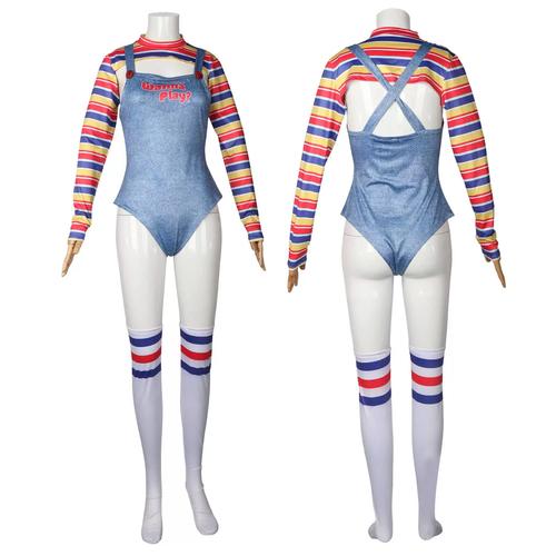 😈恩德里克与妻子晒万圣节cos，扮演鬼娃回魂恐怖公仔